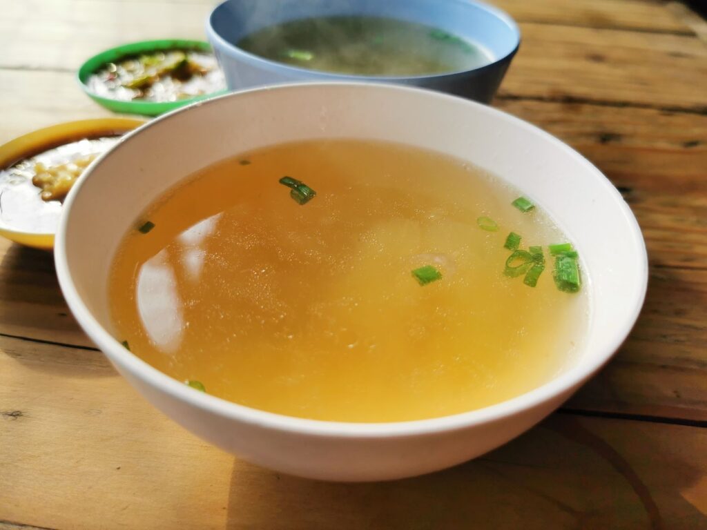 A warm bowl of bone broth